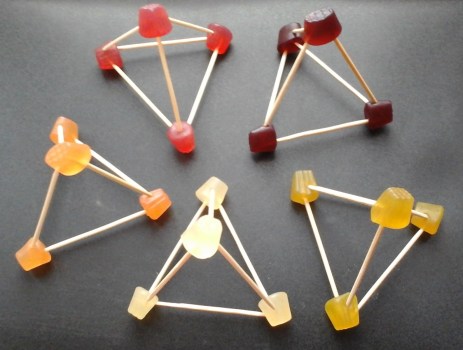 Tetrahedron snacks