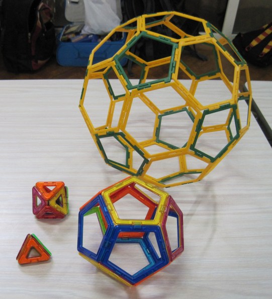 Truncated Icosahedron and Platonic Solids 13 March Y2 girl